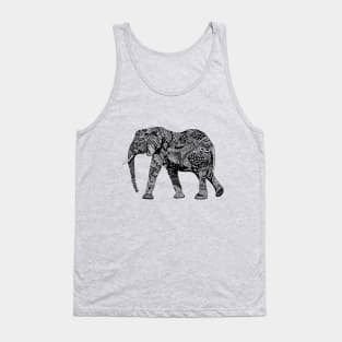 Zentangle Elephant Tank Top